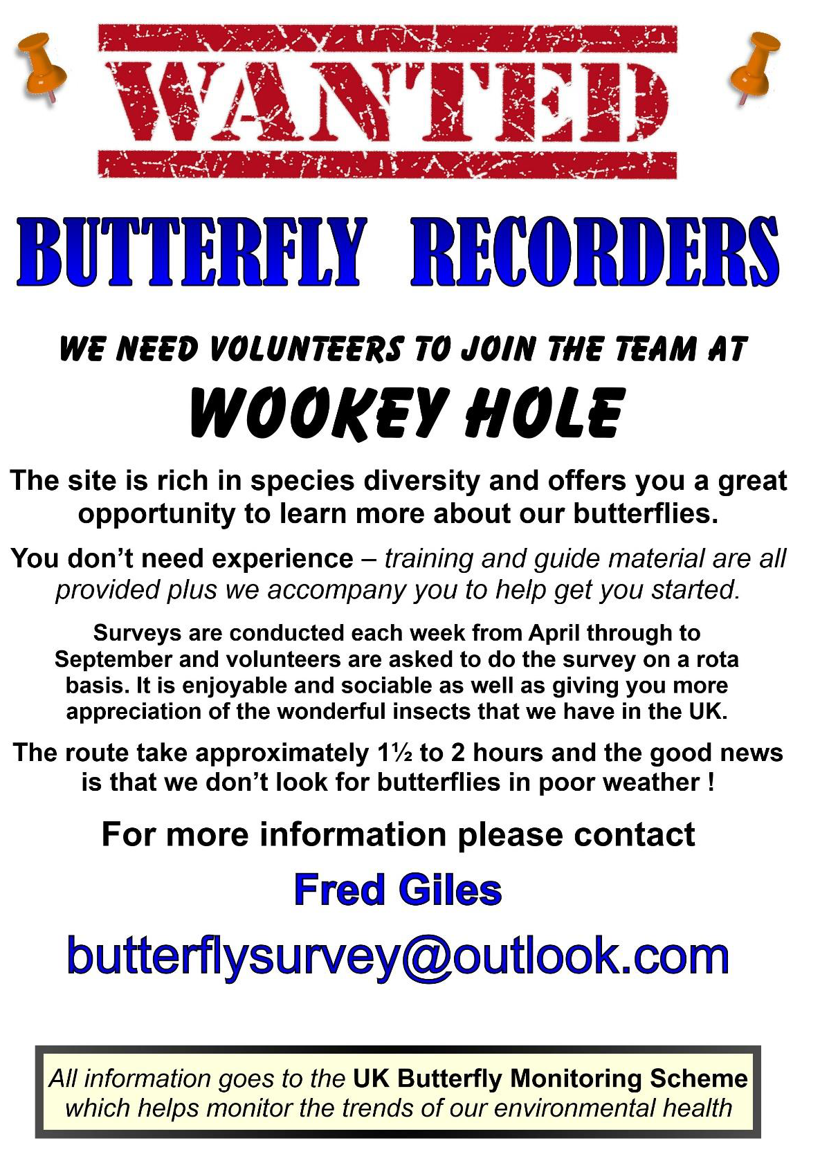 Call for butterfly recorders